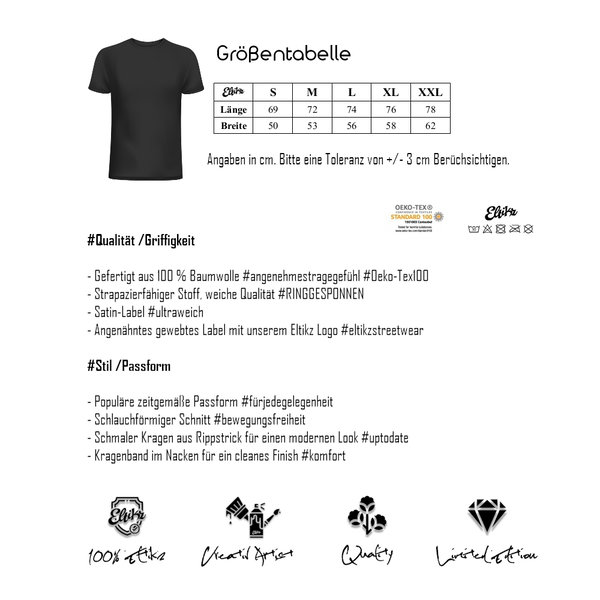 T-Shirt - Eltikz® BlackWhite